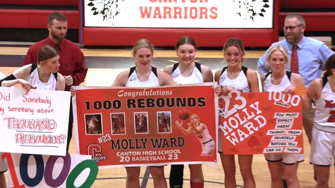 Canton Warrior’s Molly Ward surpasses 1000 rebounds